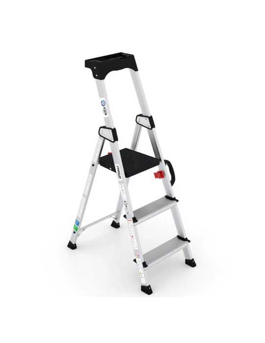 Escalera Profesional Delux de Aluminio 3 Peldaños PERSUM