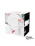 Vajilla Blanca Clásica, 12 Piezas CARK