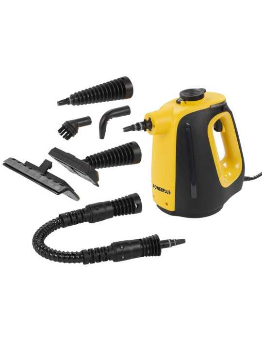 Limpiadora Vapor Portátil 1350 W, 550 ml, con Accesorios POWERPLUS