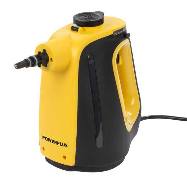 Limpiadora Vapor Portátil 1350 W, 550 ml, con Accesorios POWERPLUS