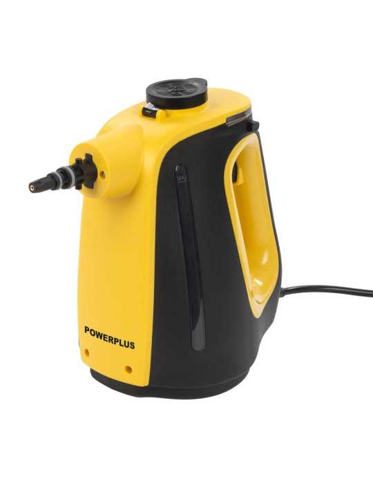 Limpiadora Vapor Portátil 1350 W, 550 ml, con Accesorios POWERPLUS