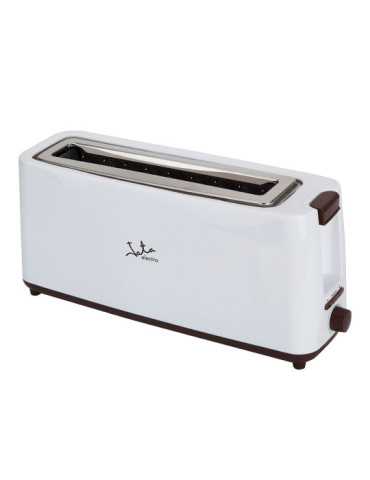 Tostadora Ranura Ancha 900 W, Blanca-Marrón JATA HOGAR