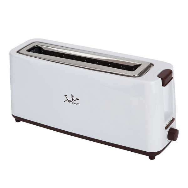 Tostadora Ranura Ancha 900 W, Blanca-Marrón JATA HOGAR