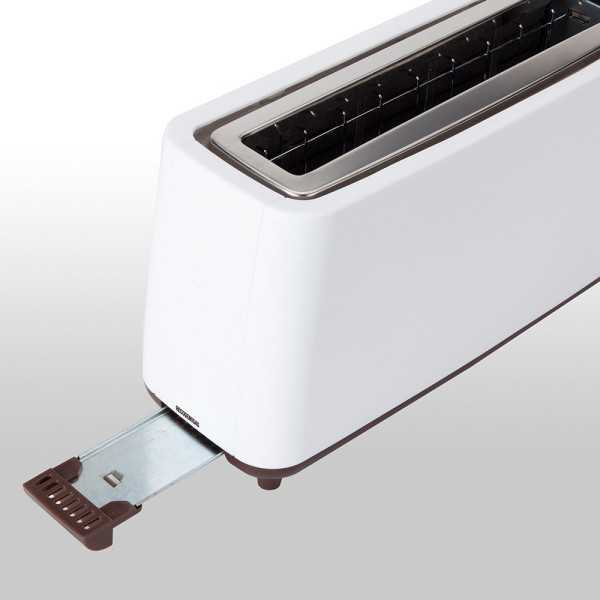 Tostadora Ranura Ancha 900 W, Blanca-Marrón JATA HOGAR