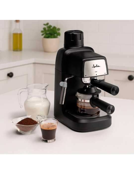 Cafetera de Hidropresión 800 W, 240 ml, Negra JATA HOGAR
