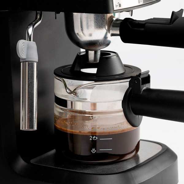 Cafetera de Hidropresión 800 W, 240 ml, Negra JATA HOGAR