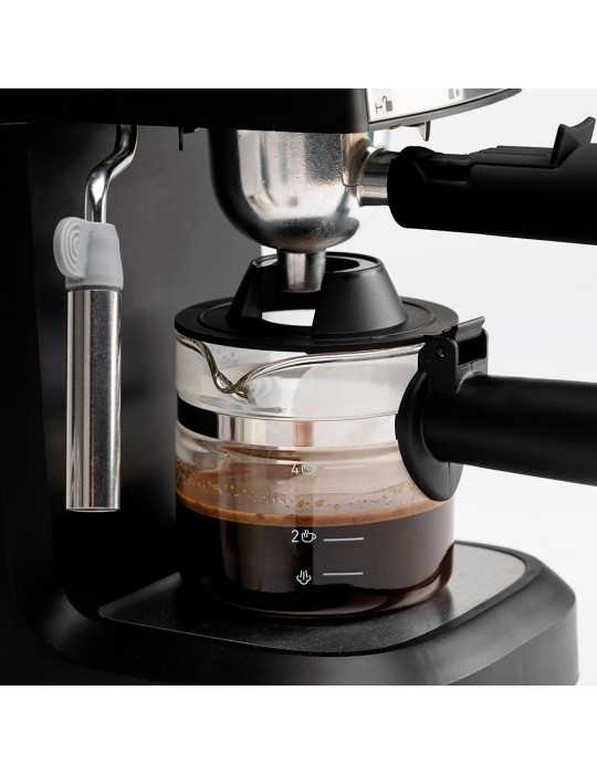 Cafetera de Hidropresión 800 W, 240 ml, Negra JATA HOGAR