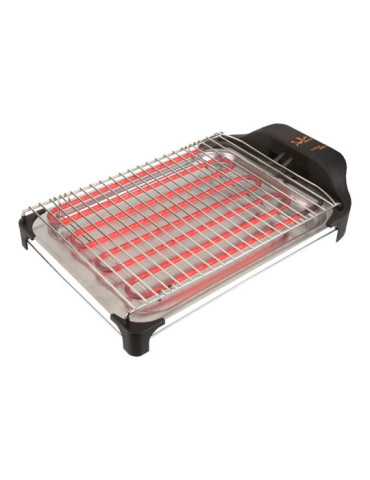 Barbacoa Eléctrica 2400 W Inox, 42 x 26 x 7 cm JATA HOGAR 2