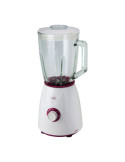 Batidora de Vaso de Cristal 1300 W, 1,5 l, Blanca-Violeta JATA HOGAR