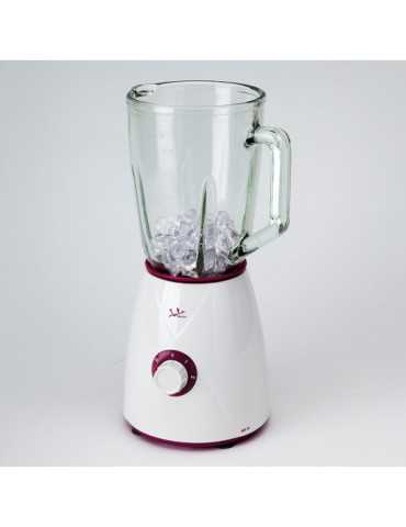 Batidora de Vaso de Cristal 1300 W, 1,5 l, Blanca-Violeta JATA HOGAR 2