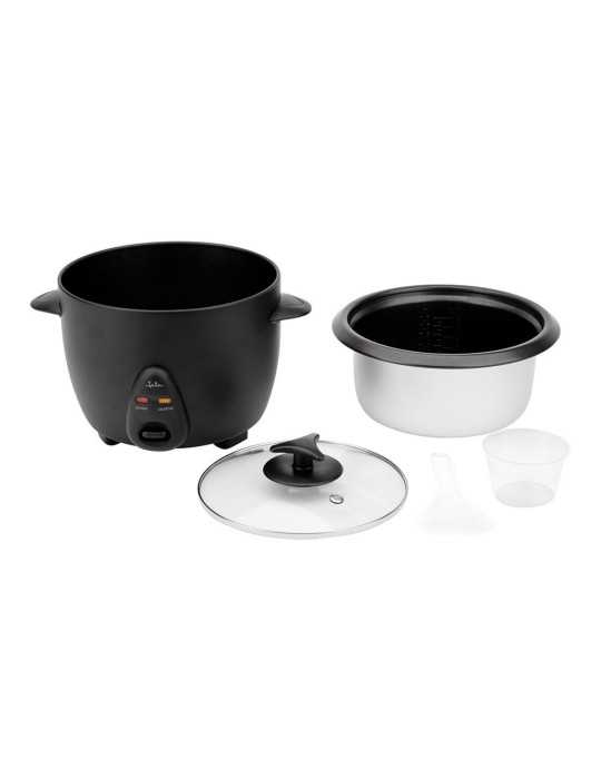 Arrocera Eléctrica 900 W 2,2 L, Negra, Ø29 x 29 cm JATA HOGAR