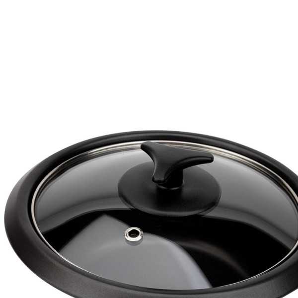 Arrocera Eléctrica 900 W 2,2 L, Negra, Ø29 x 29 cm JATA HOGAR