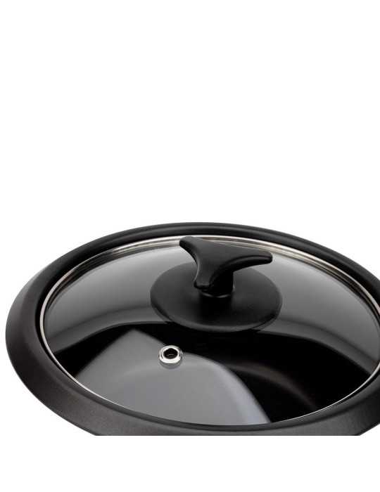 Arrocera Eléctrica 900 W 2,2 L, Negra, Ø29 x 29 cm JATA HOGAR