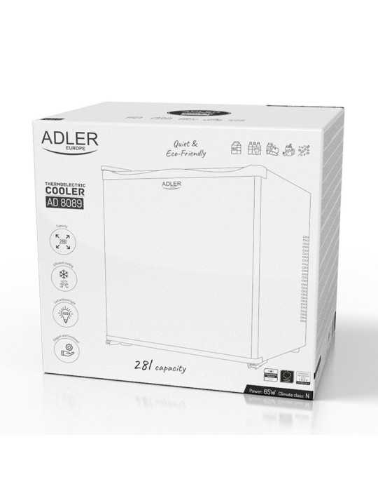 Refrigerador Termoeléctrico 28 l, 380 x 480 x 450 mm, Negro ADLER