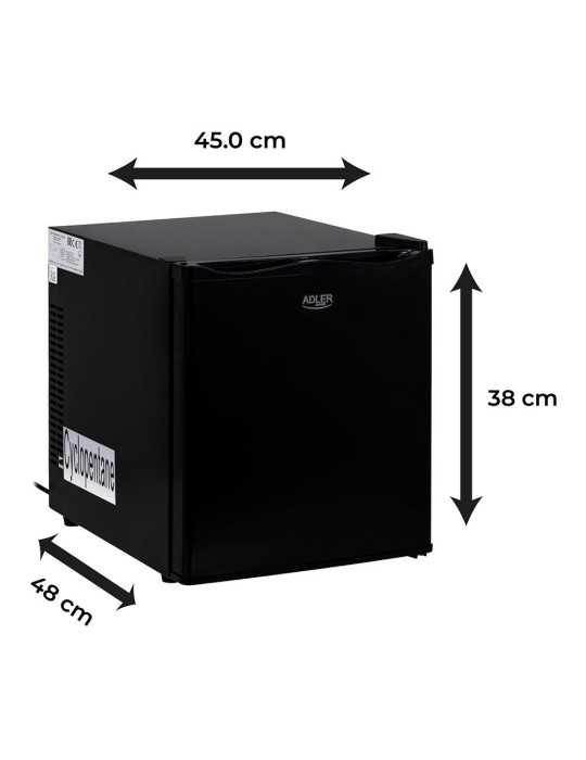 Refrigerador Termoeléctrico 28 l, 380 x 480 x 450 mm, Negro ADLER