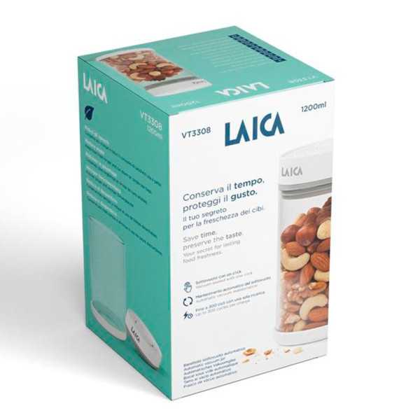 Tarro al Vacío Automático, de Cristal, 1,2 L LAICA