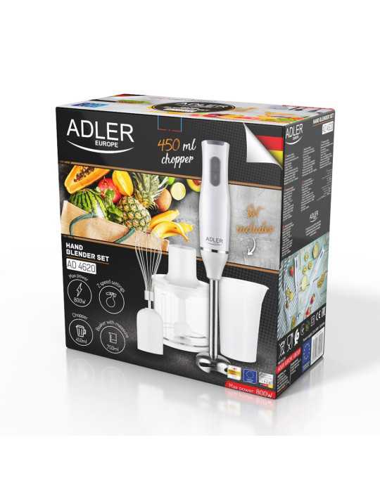 Batidora de Mano Ad 4620 800 W, Blanca ADLER