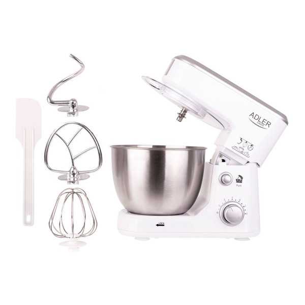 Batidora Amasadora AD4216, Blanca, 1000 W, 4 L ADLER