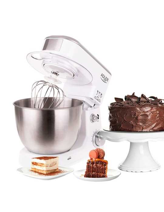 Batidora Amasadora AD4216, Blanca, 1000 W, 4 L ADLER