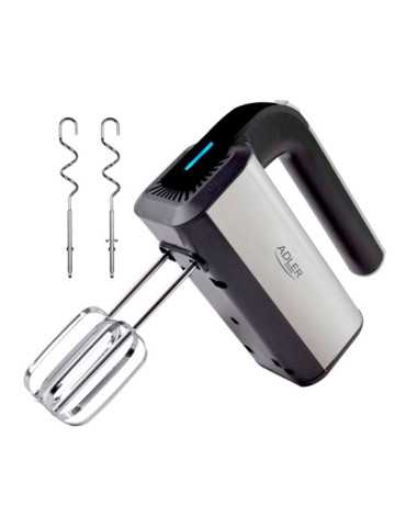 Batidora Amasadora de Mano, AD4225, Inox y Negra, 800 W ADLER
