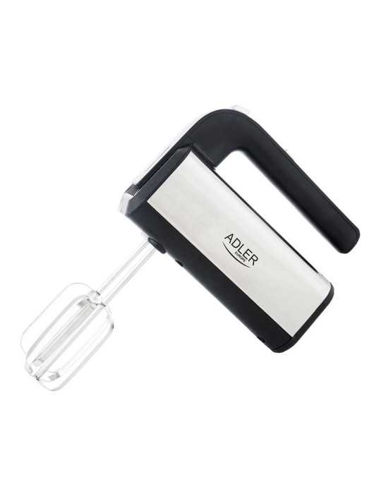 Batidora Amasadora de Mano, AD4225, Inox y Negra, 800 W ADLER