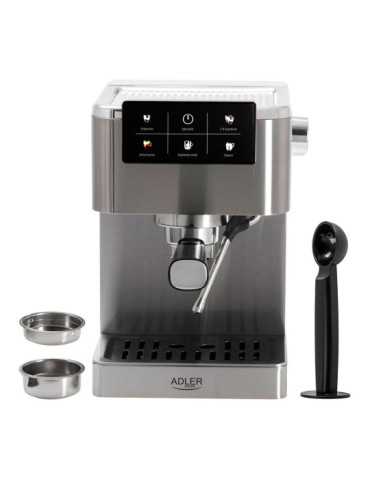 Cafetera Espresso 5 en 1 AD4390, Inox, 1350 W, 20 Bar ADLER 2