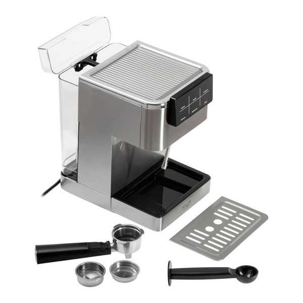Cafetera Espresso 5 en 1 AD4390, Inox, 1350 W, 20 Bar ADLER