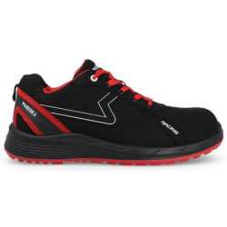Zapatilla seguridad PAREDES S3 Alonso negro-rojo Talla 37