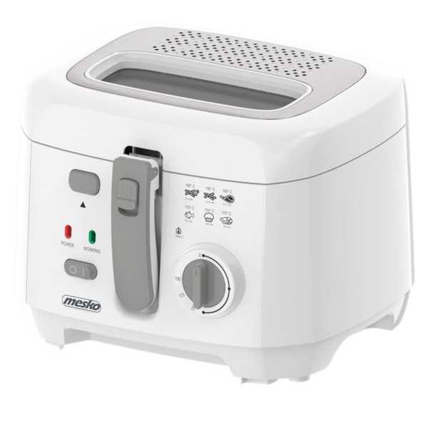 Freidora de Aceite MS4908G, Blanca, 2,5 L 1800 W MESKO