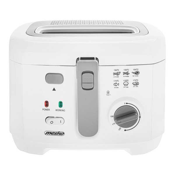 Freidora de Aceite MS4908G, Blanca, 2,5 L 1800 W MESKO