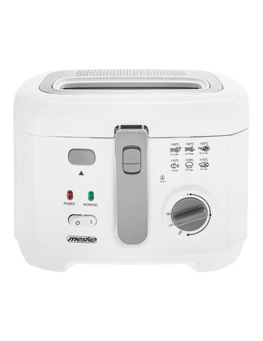 Freidora de Aceite MS4908G, Blanca, 2,5 L 1800 W MESKO