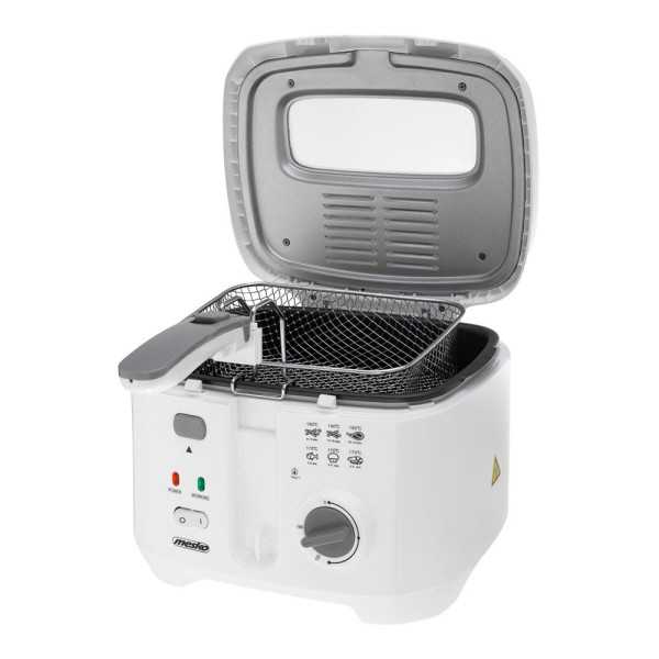 Freidora de Aceite MS4908G, Blanca, 2,5 L 1800 W MESKO