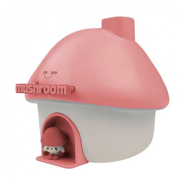 Humidificador con Luz LED RGB y Proyector Recargable Modelo Hongo Rosa MARY´S