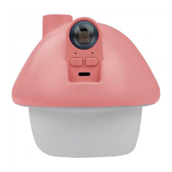 Humidificador con Luz LED RGB y Proyector Recargable Modelo Hongo Rosa MARY´S