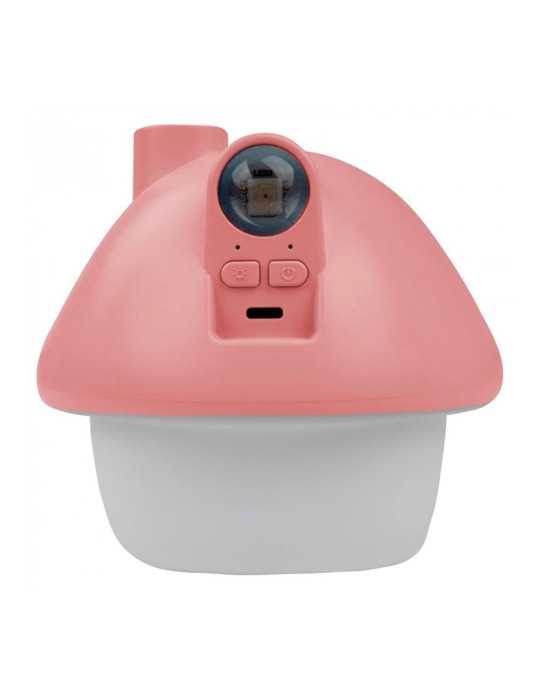 Humidificador con Luz LED RGB y Proyector Recargable Modelo Hongo Rosa MARY´S