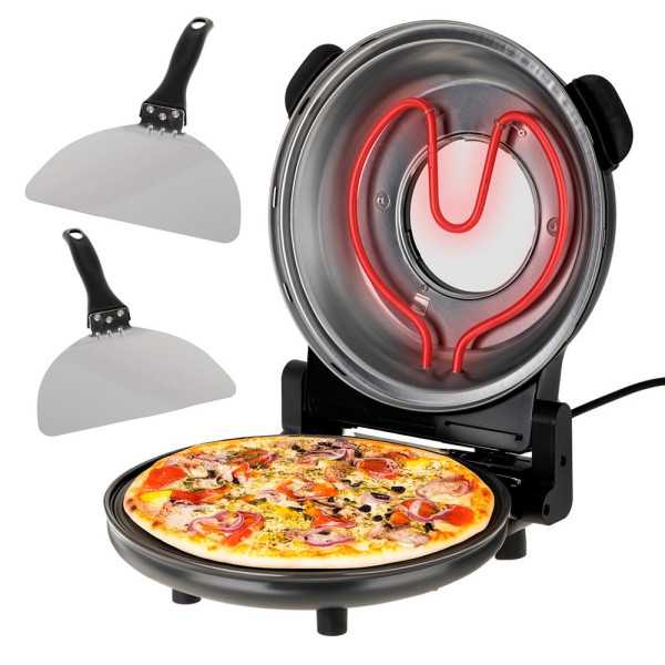 Horno Eléctrico para Pizza AD6314, Negro, 1200 W ADLER