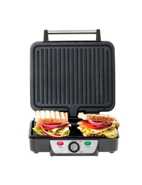 Grill Multifunción MS3050, Inox y Negra, 2500 W MESKO