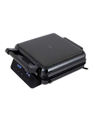 Sandwichera 4en1 AD3096 con Pantalla Táctil, Inox y Negra, 2200 W ADLER