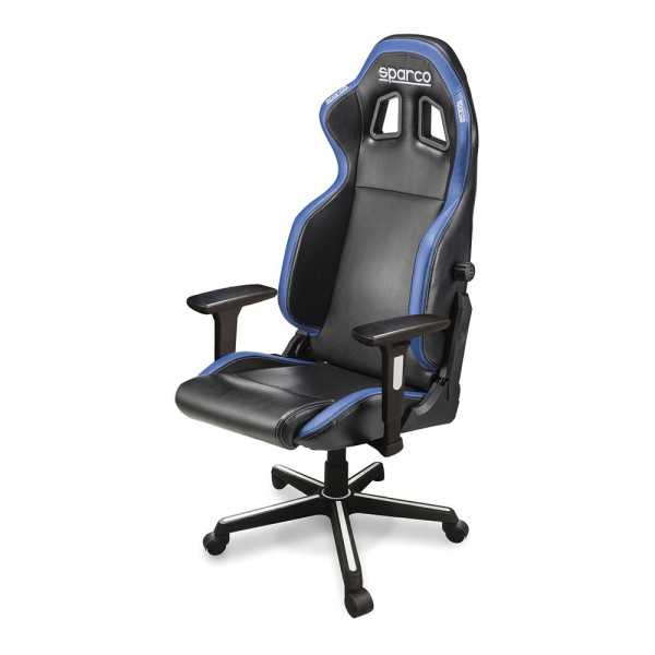 Silla Gaming Icon Negro/Azul, 66 x 55 x 121-129 cm SPARCO