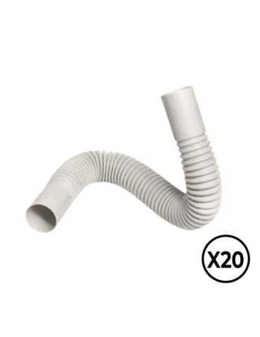 Curva Flexible PVC Ø 20 mm, 20 unidades TUPERSA
