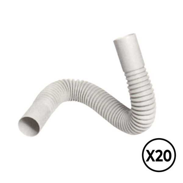 Curva Flexible PVC Ø 20 mm, 20 unidades TUPERSA