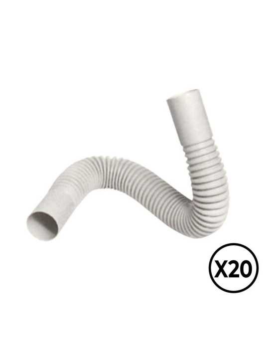 Curva Flexible PVC Ø 20 mm, 20 unidades TUPERSA