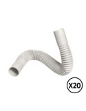 Curva Flexible PVC Ø 20 mm, 20 unidades TUPERSA