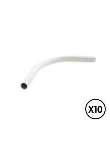 Curva Rigida PVC Ø 25 mm, Gris, 10 unidades TUPERSA