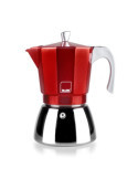 Cafetera Express Elba Roja, 9 Tazas IBILI
