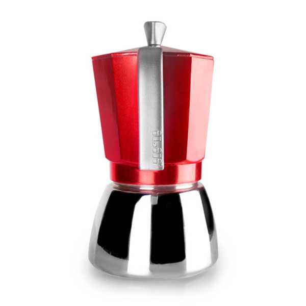 Cafetera Express Elba Roja, 12 Tazas IBILI