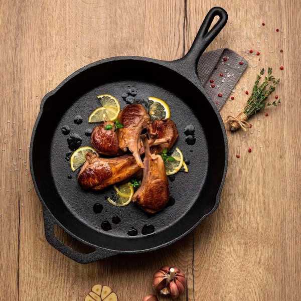 Sartén de Hierro Fundido Precurado Black Collection, Ø30 cm TRAMONTINA