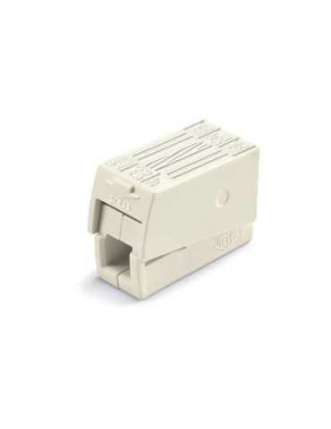 Lote de 100 Unidades Conector Rápido en Linea Presilla 3 Vias, 2 Rígidos + 1 Rígido, Semirígido o Flexible, Ø Máximo 2,5 WAGO