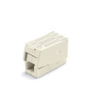 Lote de 100 Unidades Conector Rápido en Linea Presilla 3 Vias, 2 Rígidos + 1 Rígido, Semirígido o Flexible, Ø Máximo 2,5 WAGO