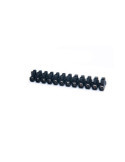 Lote de 10 Unidades Regleta de Conexión 12 Polos 16 mm² Negra TEKOX